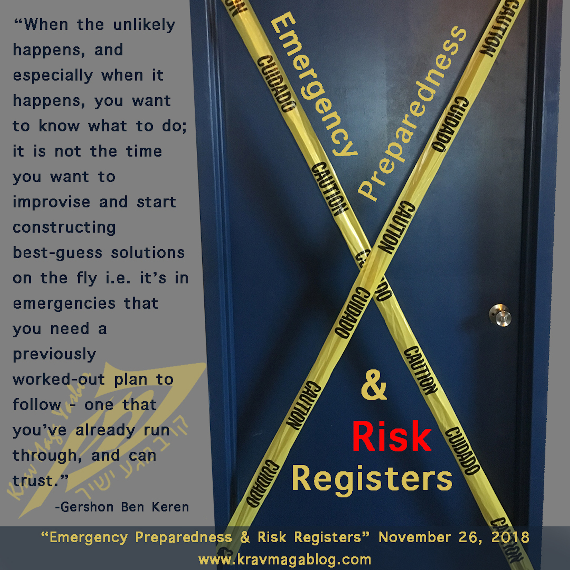 Emergency Preparedness & Risk Registers