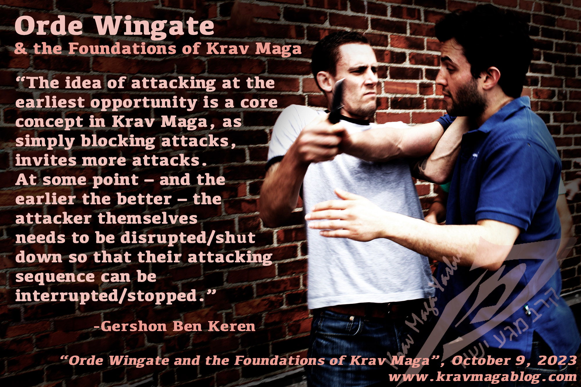 Orde Wingate & The Foundations of Krav Maga