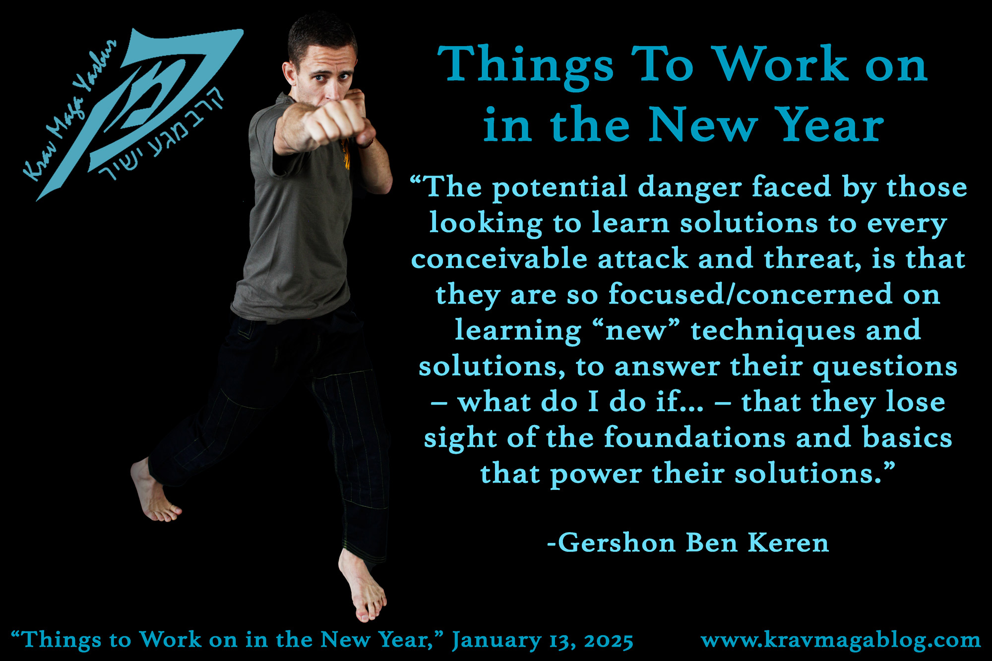 Krav Maga Things To Work on in the New Year